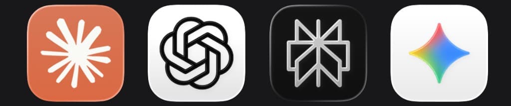 Claude, ChatGPT, Mistral AI, and Google Gemini